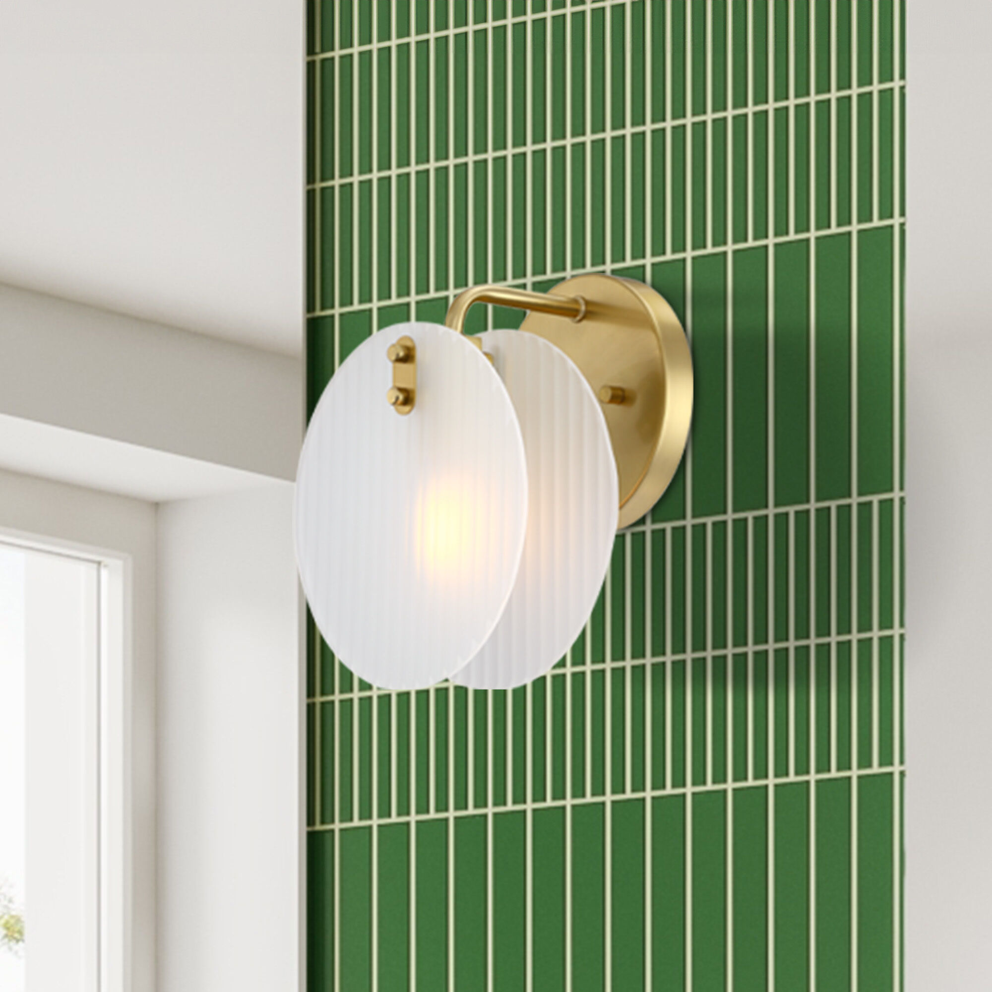 Sky Fall 1 Light 8 inch Brushed Gold Wall Sconce Wall Light